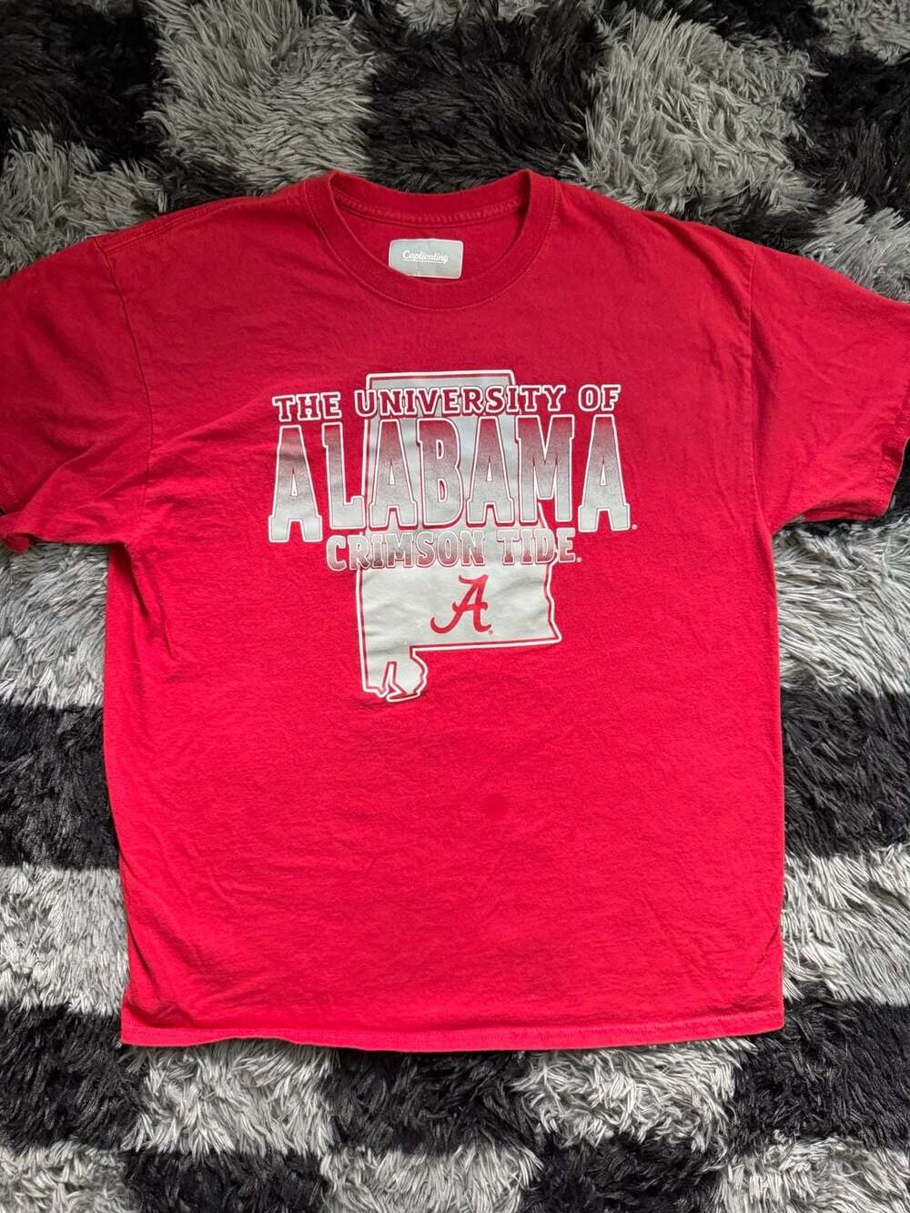 Captivating University of Alabama Crimson Tide Red Short Sleeve T-Shirt